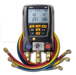 Hot Selling Testo 550s (order Number : 0564 5502) Kit with Wireless <b>Clamp</b>-on Thermocouple Probe for Digital Manifold - Product Image 3