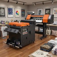 Impresora DTF de 70 cm y Juego de Agitador de Polvo, Compatible con el Software MAINTOP, para Producción de Transferencia Térmica de Logotipos y Textiles