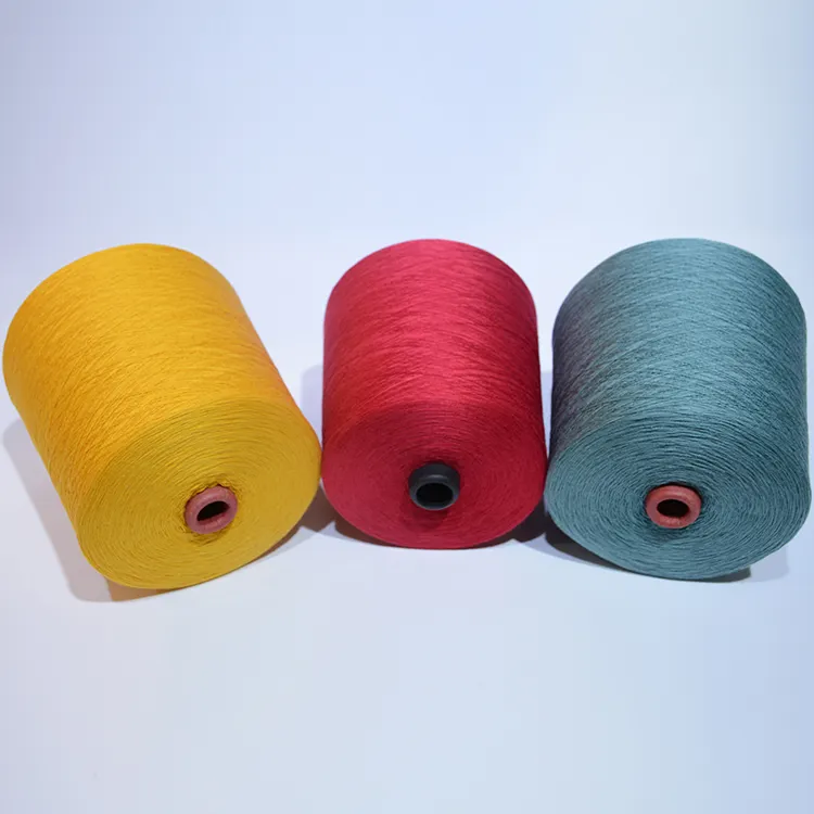 Nhà Máy Trong Kho Ne30S/2 100% Viscose Rayon Màu Nhuộm Sợi Cho Đan Và Dệt Chống Pilling Ring Spun Sợi Viscose