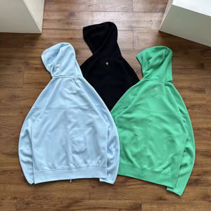 Felpa con Cappuccio Sportiva Americana Classica in Cotone Pesante Personalizzata con Ricamo <span class=keywords><strong>per</strong></span> Uomo Autunno Inverno - Product Image 3