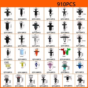931PCS Auto Push Retainer Clips Tür verkleidung Verkleidung klemme Kit Auto Befestigungs elemente Sortiment mit 38 Größe Nylon Stoßstange Kotflügel - Product Image 3