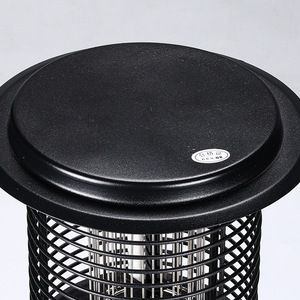 Lampe solaire anti-moustiques d'extérieur, 20x58cm, lumière LED ultraviolette, pilier lumineux noir pour pelouse, jardin, villa, mur - Product Image 2