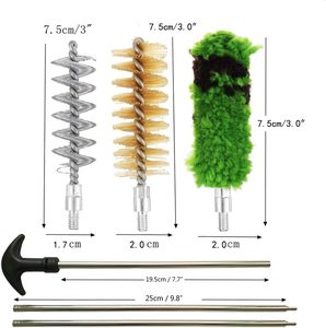 Long Rod Duro Nylon/Aço Inoxidável Enrolado <span class=keywords><strong>Bore</strong></span> Escova <span class=keywords><strong>gun</strong></span> Kit De Limpeza 12 Calibre 20 Medidor Limpa Escova Ferramentas - Product Image 2