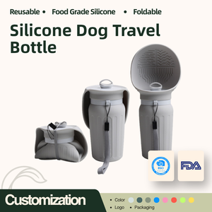 <span class=keywords><strong>Bottiglia</strong></span> d'Acqua Portatile in Silicone per Cani, Pieghevole, per Passeggiate, Escursioni e Attività all'Aperto, Grande Capacità 620ml - Product Image 1