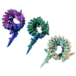 Lớn Mở 3D In Rồng Thần Động đậy Đồ Chơi Có Khớp Khớp nối Pha Lê Rồng Hiện Đối Với Trang Trí Nội Thất Văn Phòng Làm Bằng Nhựa - Product Image 2