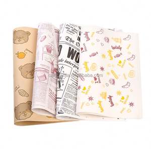 Custom Logo Disposable <b>Eco</b>-<b>Friendly</b> PE Coated Virgin Greaseproof Food Packaging <b>Paper</b> for Sandwich Hamburger & Cake - Product Image 6