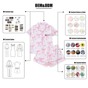 Set Hongbo <span class=keywords><strong>di</strong></span> T-shirt e Pantaloncini, Pigiama Estivo da Donna, Abbigliamento da Notte <span class=keywords><strong>di</strong></span> Design, Set Pigiama Carino in 2 Pezzi con Pantaloncini per Donne - Product Image 6