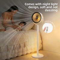 Ventilateur électrique portable de 7 pouces avec tige de traction, cinq vitesses, rechargeable par USB, pour bureau, table ou sol