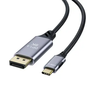 핫 세일 유형 c-dp HD 오디오 및 비디오 어댑터 DisplayPort 1.4 프로젝션 케이블은 1M 안드로이드 8K