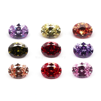 Prix de gros Zircon Cz Pierre Ovale Zircone Cubique 5a Multicolore Zircone Cubique Pierres Précieuses en Vrac