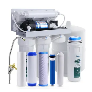 Under Sink 5 Stage Filtration RO Membrane Activated Carbon Filter Undersink RO System With Water Tank