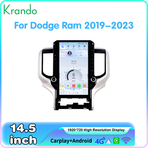 Krando 14.5 "วิทยุแอนดรอยด์อัตโนมัติสำหรับ Dodge RAM 2019-2023แอนดรอยด์สเตอริโอจีพีเอสมัลติมีเดียไร้สาย <span class=keywords><strong>Apple</strong></span> CarPlay 4G WIFI 64GB - Product Image 3