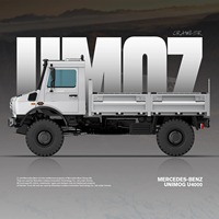 Camion RC tout-terrain Rlaarlo U4000 à l'échelle 1/7, 4x4, robuste, prêt à rouler, avec transmission RWD/4WD commutable, moteur brushless 6S, ESC 140A, servo 45KG et blocage de différentiel