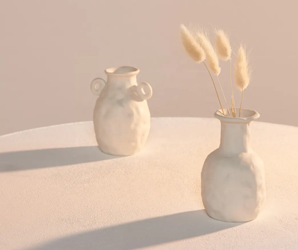 Белая керамическая ваза в нордическом минималистском стиле, декоративная фарфоровая ваза для цветов, уникальный нестандартный дизайн для свадебного центрального стола