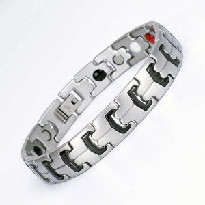 Engravable Logo Men's Genuine <strong>Bracelet</strong> Stainless Steel Black Boyfriend <strong>Bracelet</strong> <strong>Kinetic</strong> <strong>Energy</strong> <strong>Bracelet</strong> - Product Image 4