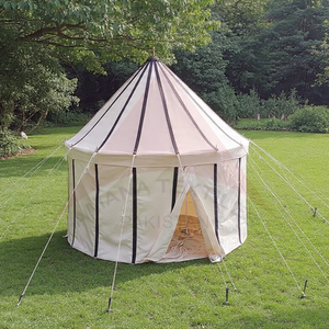 Single <b>Pole</b> Round <b>Tent</b> Custom Manufacturing with Durable Cotton Canvas for Outdoor Use - Product Image 1