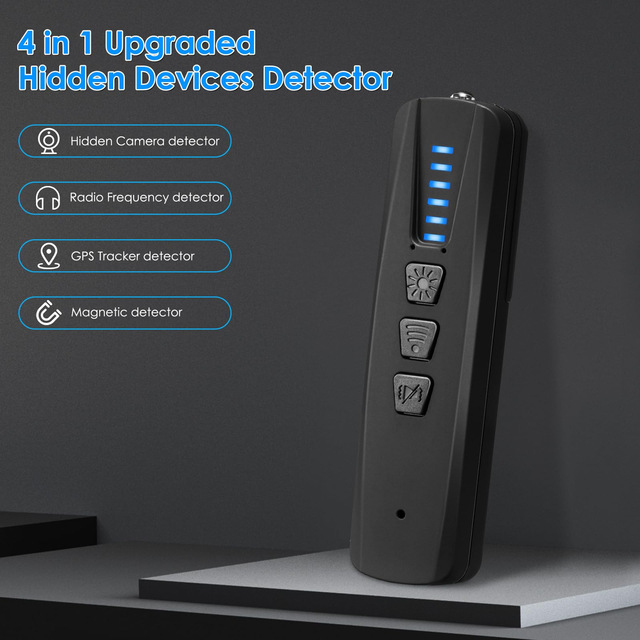 S500 Detector Anti-Eavesdropping Anti-GPS Tracking Anti-Hidden Camera and Anti-Wiretapping Wireless Signal Detector Portable