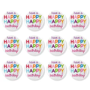 Spilla per bottoni di compleanno spille da festa da 2.25 "per distintivo di squadra di compleanno per bambini ragazzi e ragazze adolescenti adulti forniture regalo per feste X0068