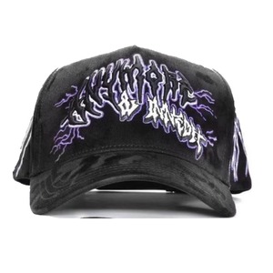 Casquettes OEM personnalisées avec strass, collection anniversaire, noires, 5 panneaux, style baseball, sportives, 100% coton, ajustables - Product Image 5