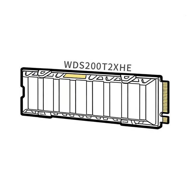 BLACK SN850X 2TB Internal Desktop SSD WDS200T2XHE PCIE Gen4 Interface 7300MB/s Read Speed with Heatsink