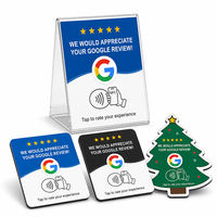 Support d'affichage étanche en PVC avec technologie NFC 2mm NTAG213, porte-carte à puce personnalisé pour carte de membre, utilisation hôtelière, avis Google