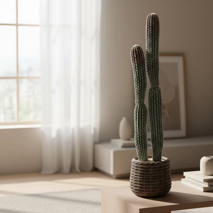 <span class=keywords><strong>Cactus</strong></span> réaliste de <span class=keywords><strong>colonne</strong></span> de <span class=keywords><strong>cactus</strong></span> artificiel superbe grand pour la décoration de bureau de salon à la maison - Product Image 4