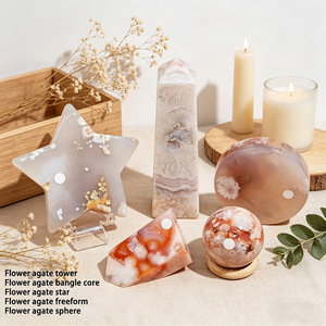 Set <span class=keywords><strong>de</strong></span> Regalo <span class=keywords><strong>de</strong></span> <span class=keywords><strong>Cristal</strong></span> <span class=keywords><strong>de</strong></span> Ágata Floral Natural al por Mayor, Kit <span class=keywords><strong>de</strong></span> Sanación <span class=keywords><strong>de</strong></span> 5 Piezas, Torre, Estrella y <span class=keywords><strong>Esfera</strong></span> para Reventa y Regalos Espirituales - Product Image 1