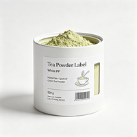 Etiquetas para Frascos de Té Haoxuan OEM, Película Mate de PP Blanca, Impresión UV Localizada, Adhesivos Impermeables para Envases
