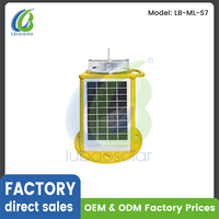 Lanterne marine solaire PS Sync GSM avec surveillance optionnelle, caractéristiques de clignotement IALA réglables, programmeur infrarouge