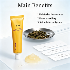 Crème Contour des Yeux Bio 15ml Conforme GMP Éclaircissante Hydratante Anti-Rides à la Caféine et à l'Acide Hyaluronique avec Tube à Impulsion - Product Image 4
