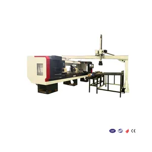 Customized 2 spindle Double head Hydraulic torno cnc HX-50150-95 drehmaschine control machine tool price cnc lathe m