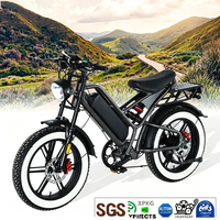 2025 entrepôt expédition 24 heures 750W gros pneu vélo cargo électrique cadre en acier 45KM gamme 750W vélo de montagne électrique de ville
