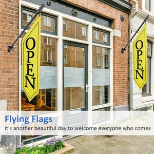 Nhiệm Vụ Nặng Nề Polyester Vải Hai Mặt Dấu Hiệu Với Khung Quảng Cáo Biển Hiệu Biểu Ngữ Mở Dấu Hiệu Cờ Cho Kinh Doanh Cửa Hàng - Product Image 6