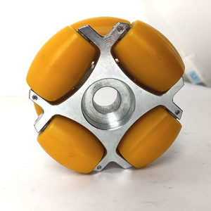 254mm <span class=keywords><strong>Omni</strong></span> Robot Roda Direcional 10in de Heavy-duty <span class=keywords><strong>Omni</strong></span> <span class=keywords><strong>Wheel</strong></span> Cubo de Roda de Aço Inoxidável à Prova de Ferrugem - Product Image 4