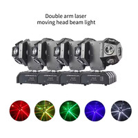 AOPU 2 Bras RGB 12x10W Projecteur Beam Mobile DMX Laser pour Bar DJ Disco
