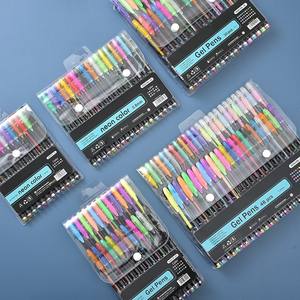 Pulpen Gel Gambar Plastik 0.5MM 24/36/48 Warna Promosi Grosir Set Pulpen Gel Glitter - Product Image 1