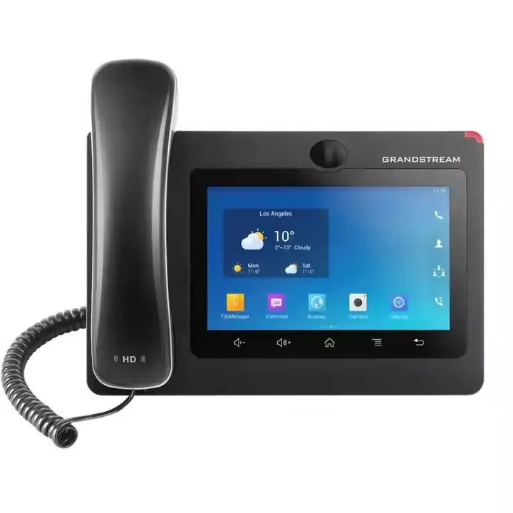 GXV3370 Настольный HD видео Sip IP телефон 7 дюймов емкостный сенсорный экран Android система Wifi PoE + Bluetooth Grandstream GXV3370