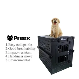 Factory Direct Sales Modular Stackable Dog Kennel Aluminum Foldable Dog Crates For Large Dogs