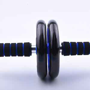 Nutrilite Double Roller kebugaran peralatan Gym ABS/EVA bulat Dua pegangan Pusher untuk otot perut untuk penggunaan di rumah - Product Image 5