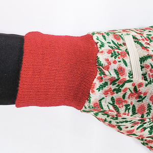 Guantes de jardín de algodón para mujer, guantes de jardinería duraderos para mujer con puntos de PVC, guantes de jardinería florales brillantes para mujer - Product Image 6