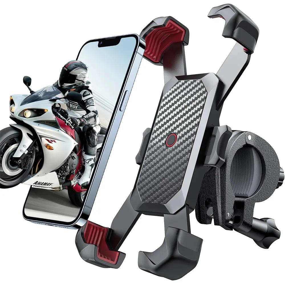 Motorcycle Bicycle Phone Holder Moto Bike Navigation Support handlebar Rearview Mirror Mount Clip Bracket for iPhone 14 13 12