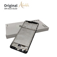 Original para Samsung A315 OLED LCD Marcos de montaje de repuesto con 1 año de garantía Piezas de teléfono móvil Paquete de servicio de reemplazo