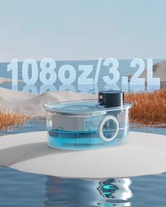Intelligente fontana di acqua per gatti a induzione senza fili senza fili in acciaio inox automatico distributore di acqua per animali domestici per gatti - Product Image 6