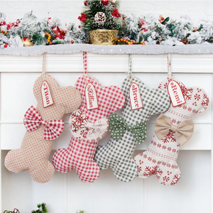 Soporte para Calcetines Navideños Personalizado al por Mayor, Calcetín Navideño de Algodón para Mascotas <span class=keywords><strong>2023</strong></span> - Product Image 1