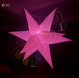 Letrero Luminoso Inflable con Forma de Estrella, Iluminación LED, Letrero Inflable con Forma de Estrella Blanca, Oferta Especial, Modelo de Estrella Inflable - Product Image 4