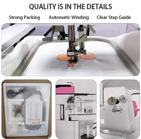 Machine à coudre industrielle multifonctionnelle JUKKY ES5 avec 96 motifs intégrés pour la broderie et la couture de vêtements