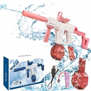 Pistolet à eau électrique puissant pour adultes, jouet de tir, avec logo rose, pour piles - Product Image 4
