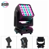 25 projecteurs Wash à tête mobile double face 15W RGBW 4-en-1 DMX RDM pour éclairage de scène, discothèque et spectacle