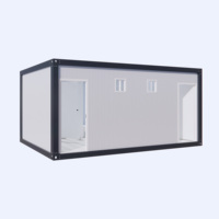 Importation et Exportation de Toilettes Portables Préfabriquées en Conteneur de 20 pieds, Toilettes Publiques, Maison Démontable, Emballage Plat, EX Works