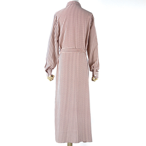 Yindian venta directa de fábrica-estilo de lazo de la cintura tubo frontal con botones fiesta moda vestidos casuales - Product Image 4